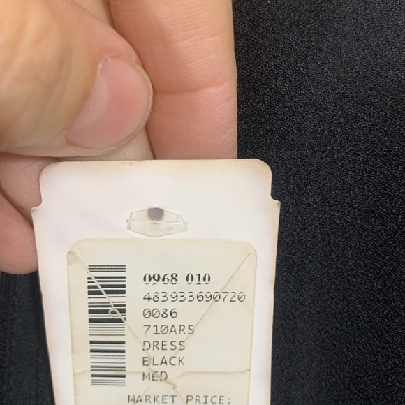 Parker NWT Black Sleeveless Mini Cocktail Dress       size M - Picture 6 of 14